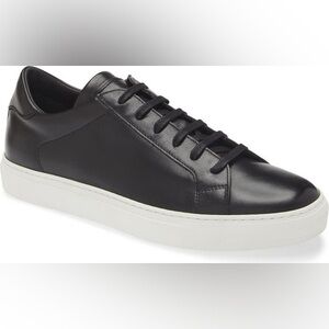 LIKE NEW Nordstrom Pescara 
TO BOOT NEW YORK Black Leather Mens Sneakers